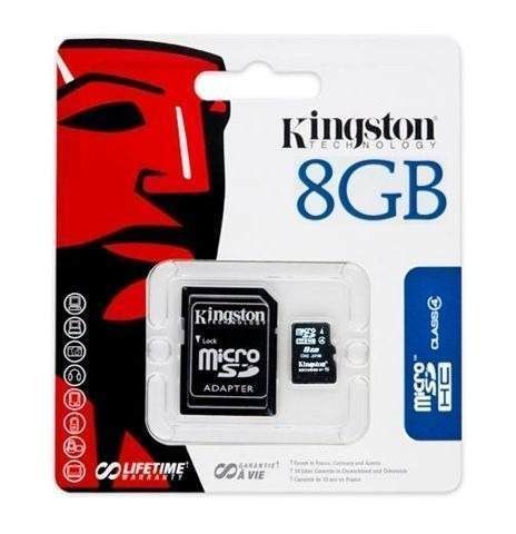 Cartão Memória Micro Sd Kingston 8gb