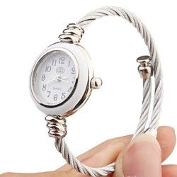 Relógio Estilo Bracelete Em Aço