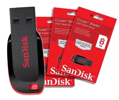 Pen Drive Sandisk 8gb Cruze Blade